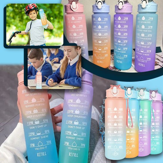 Ensemble 3pcs gourdes sport | FitHydratation Boost™ - Fitness Chez Moi