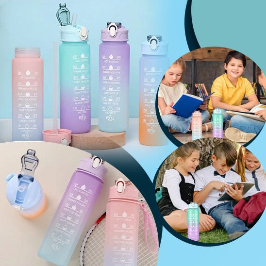 Ensemble 3pcs gourdes sport | FitHydratation Boost™ - Fitness Chez Moi