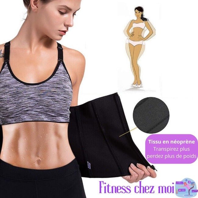 FitShape Pro™ - Ceinture Sculptante pour Femme, Entraînement de la Taille, Corset Amincissant en Néoprène - Fitness Chez Moi